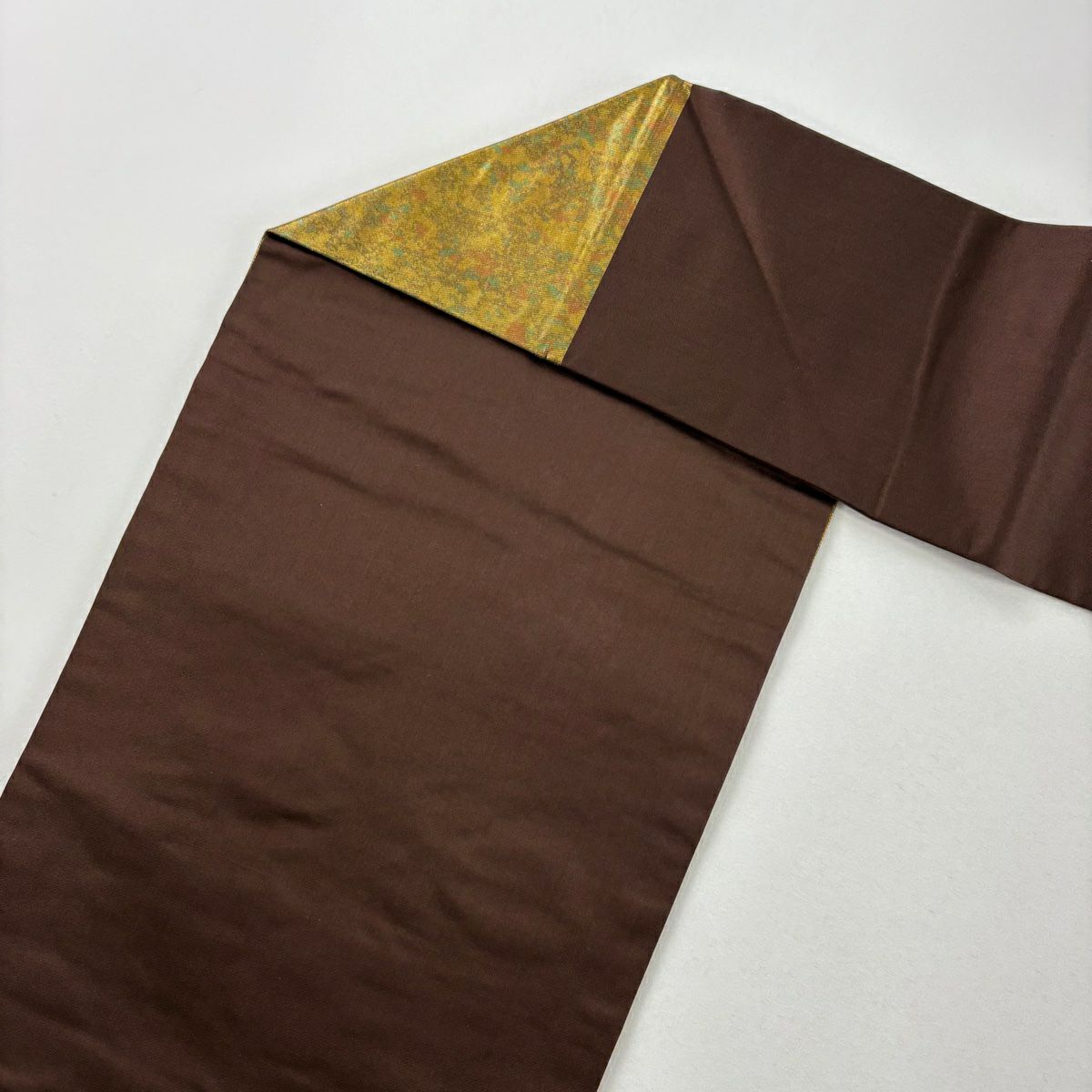 【庫存清倉】 名古屋帶 美品 優品級 花鳥 違棚 金銀絲 金金箔 金色 純蠶絲