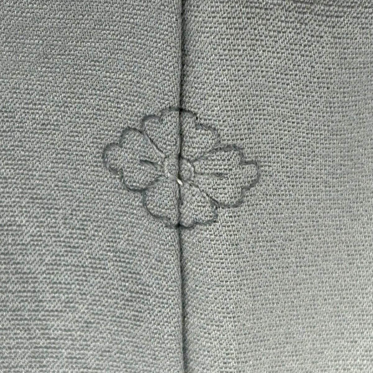 【庫存清倉】訪問服 身長152.5cm 袖長63.5cm S 雙層 牡丹 霞 金銀彩 漸層 青灰 純蠶絲 優品級 一個紋