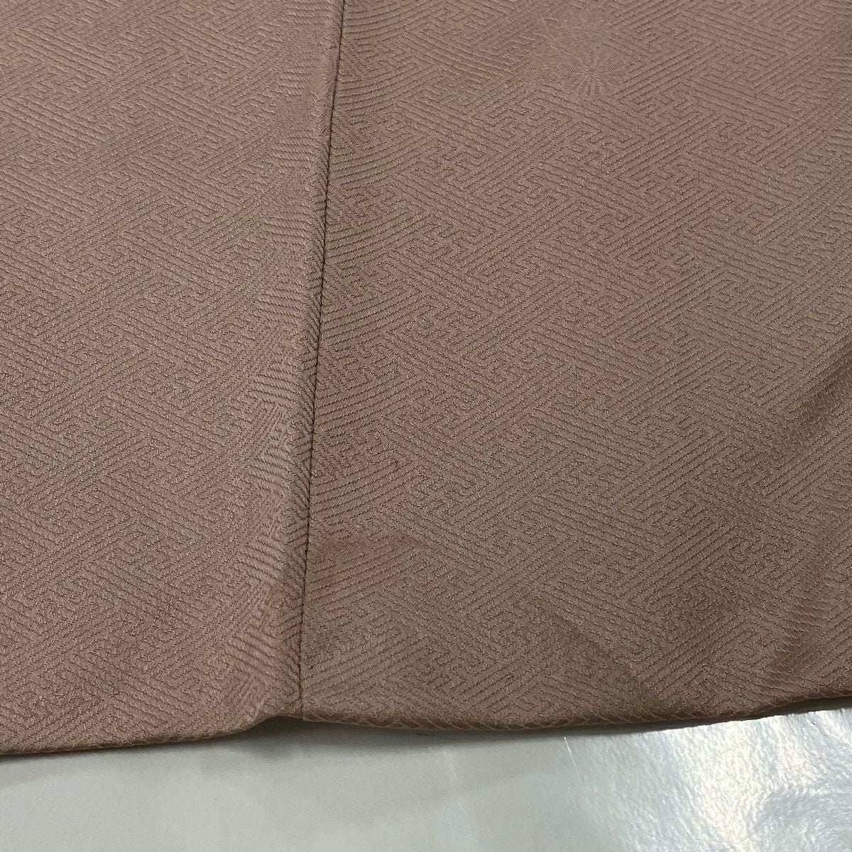 【庫存清倉】訪問服 身長157cm 袖長63cm S 雙層 松樹竹子 秋草 金銀彩 粉米色 純蠶絲 優品級