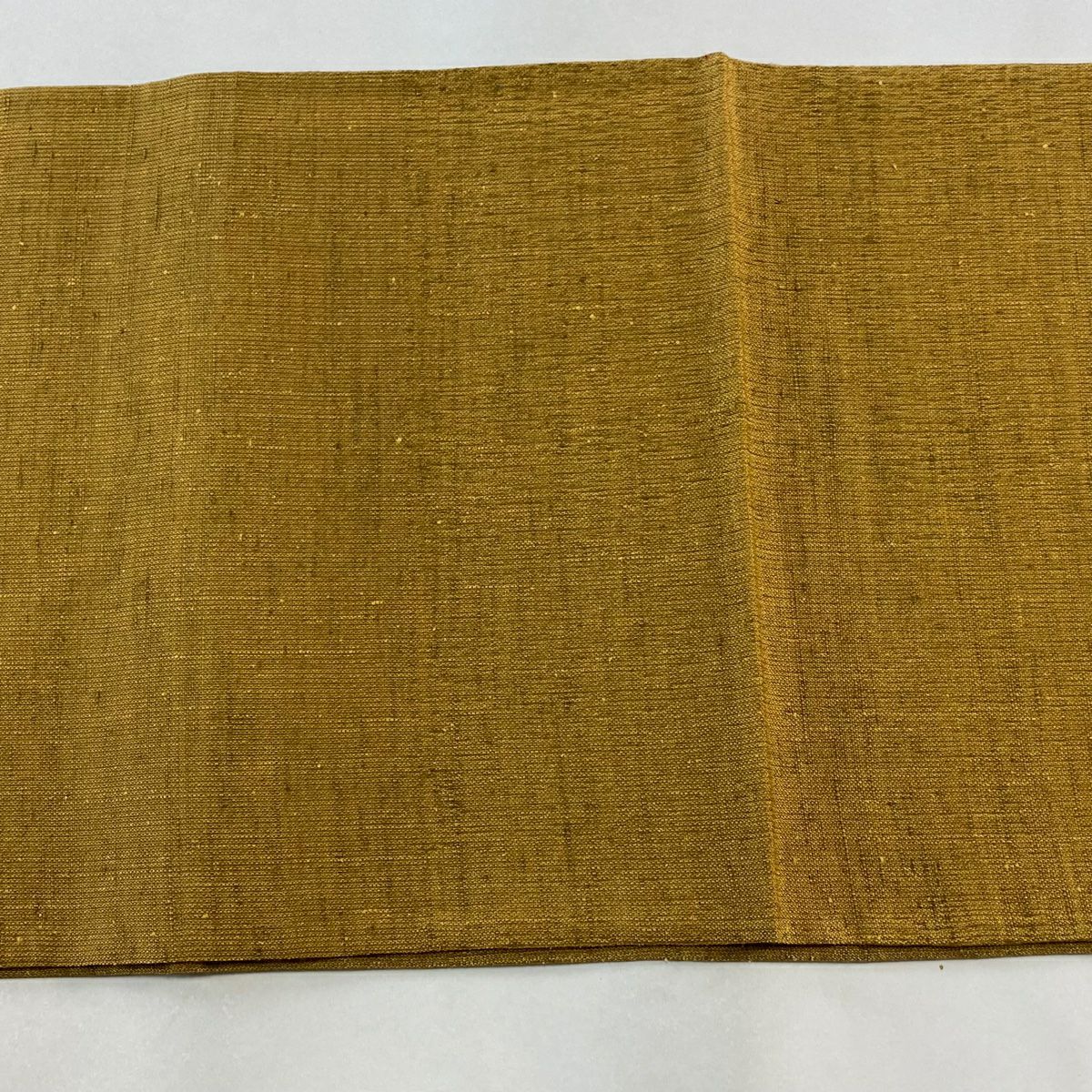 【庫存清倉】 袋帶 美品 秀品級 幾何圖案 山吹茶 純蠶絲