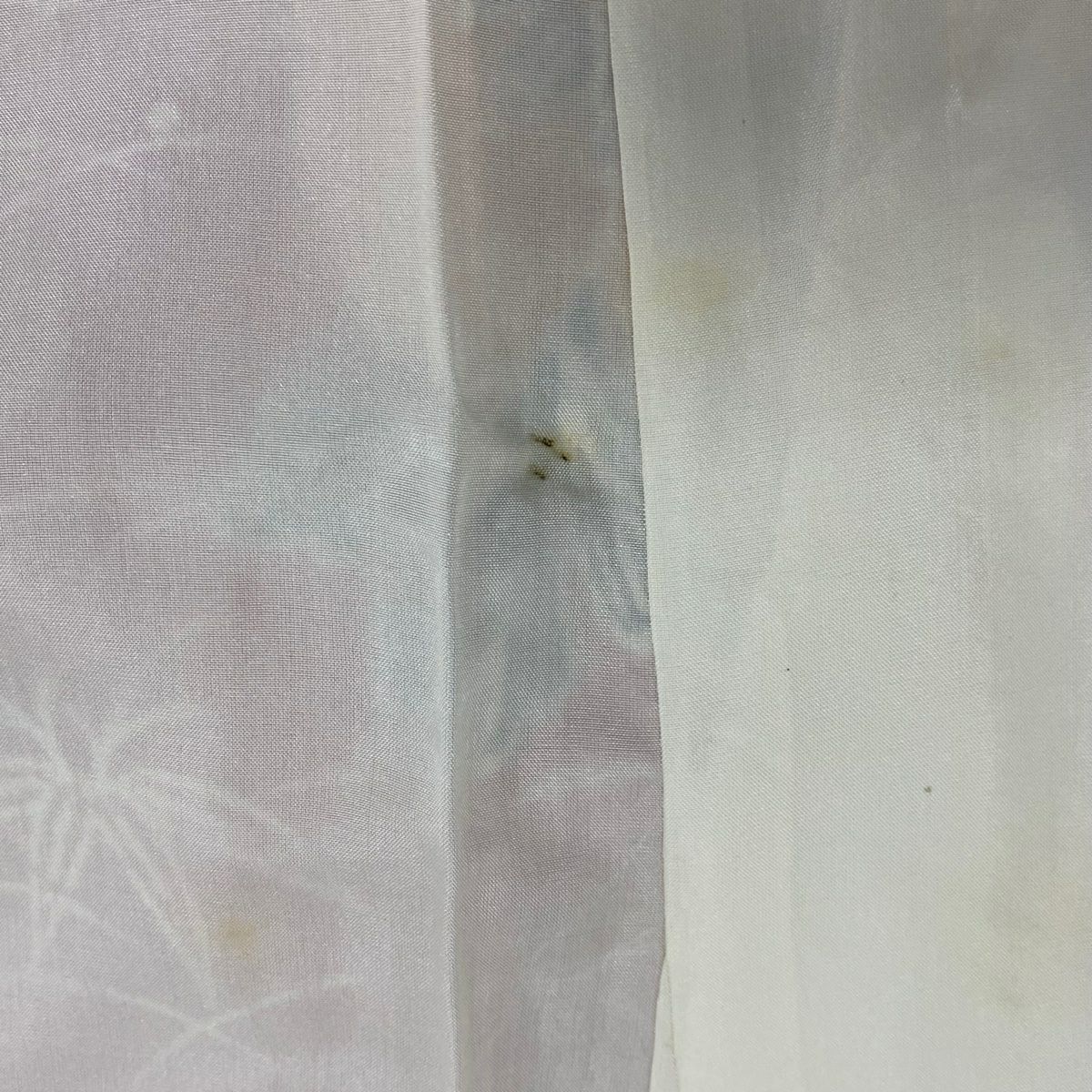【庫存清倉】 小紋 身長158cm 袖長62.5cm S 雙層 菊花 笹 絞染 橙色 純蠶絲 優品級