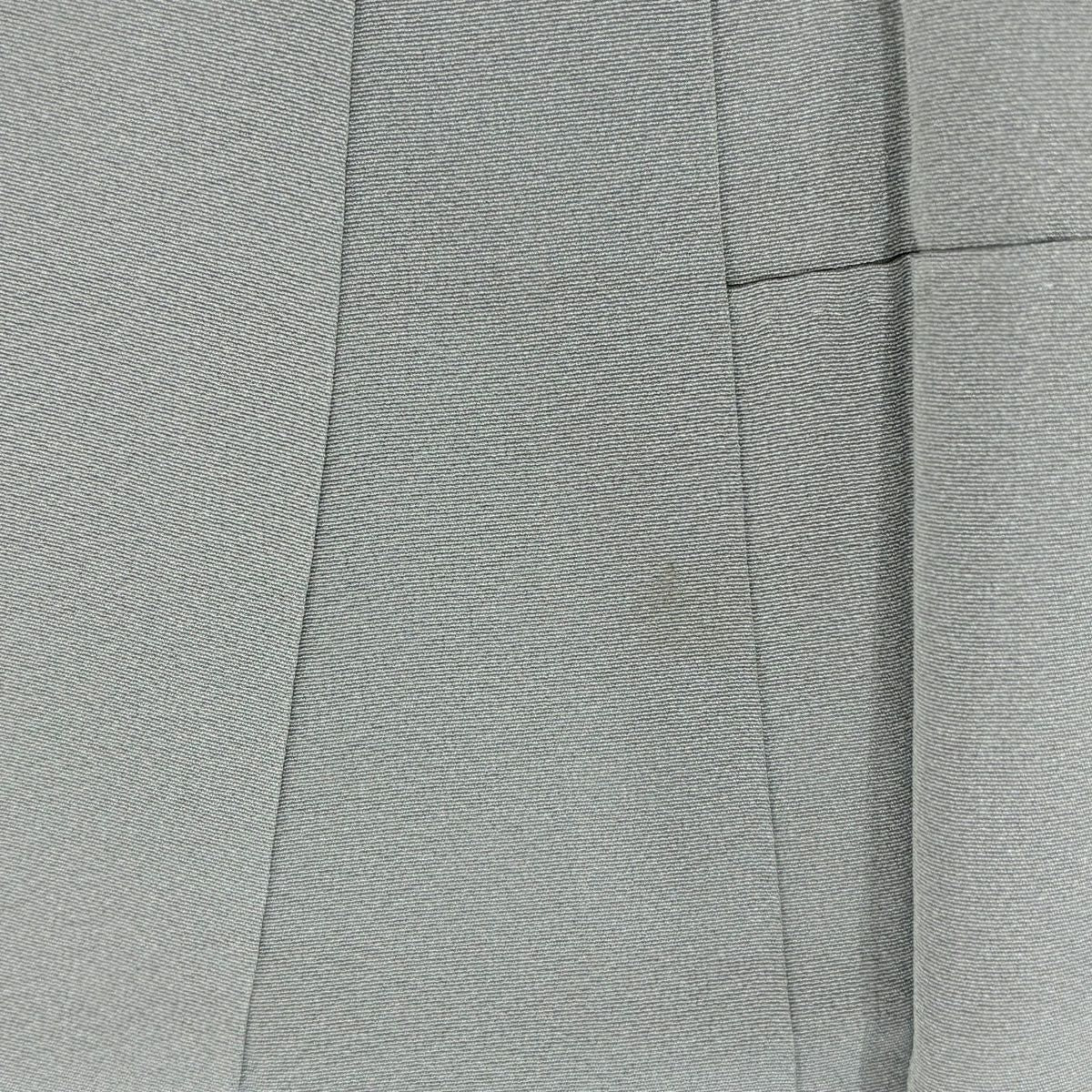 【庫存清倉】 留袖禮服禮服 身長157cm 袖長66cm M 雙層 風景 建物 金銀彩 漸層 灰綠 純蠶絲 優品級 三個紋樣