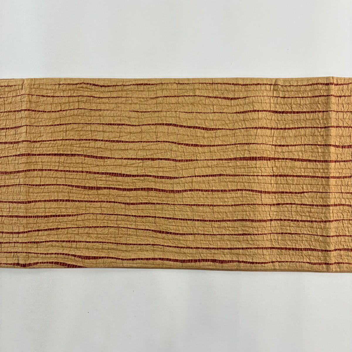 【庫存清倉】 袋帶 美品 秀品級 鳥 草花紋 金絲 山吹色 大鼓圖案 純蠶絲