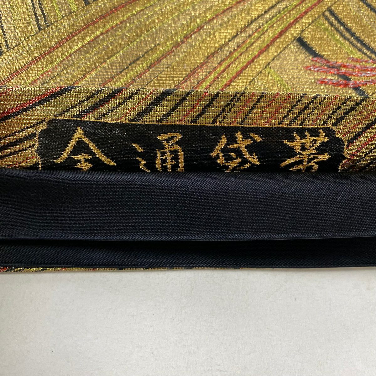 【庫存清倉】 袋帶 優品級 全通袋帶 稻束 金絲 金金箔 金 全通 純蠶絲