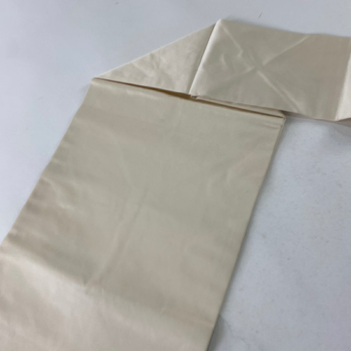 【庫存清倉】 名古屋帶 優品級 幾何圖案 螺鈿 金銀彩 灰色 純蠶絲
