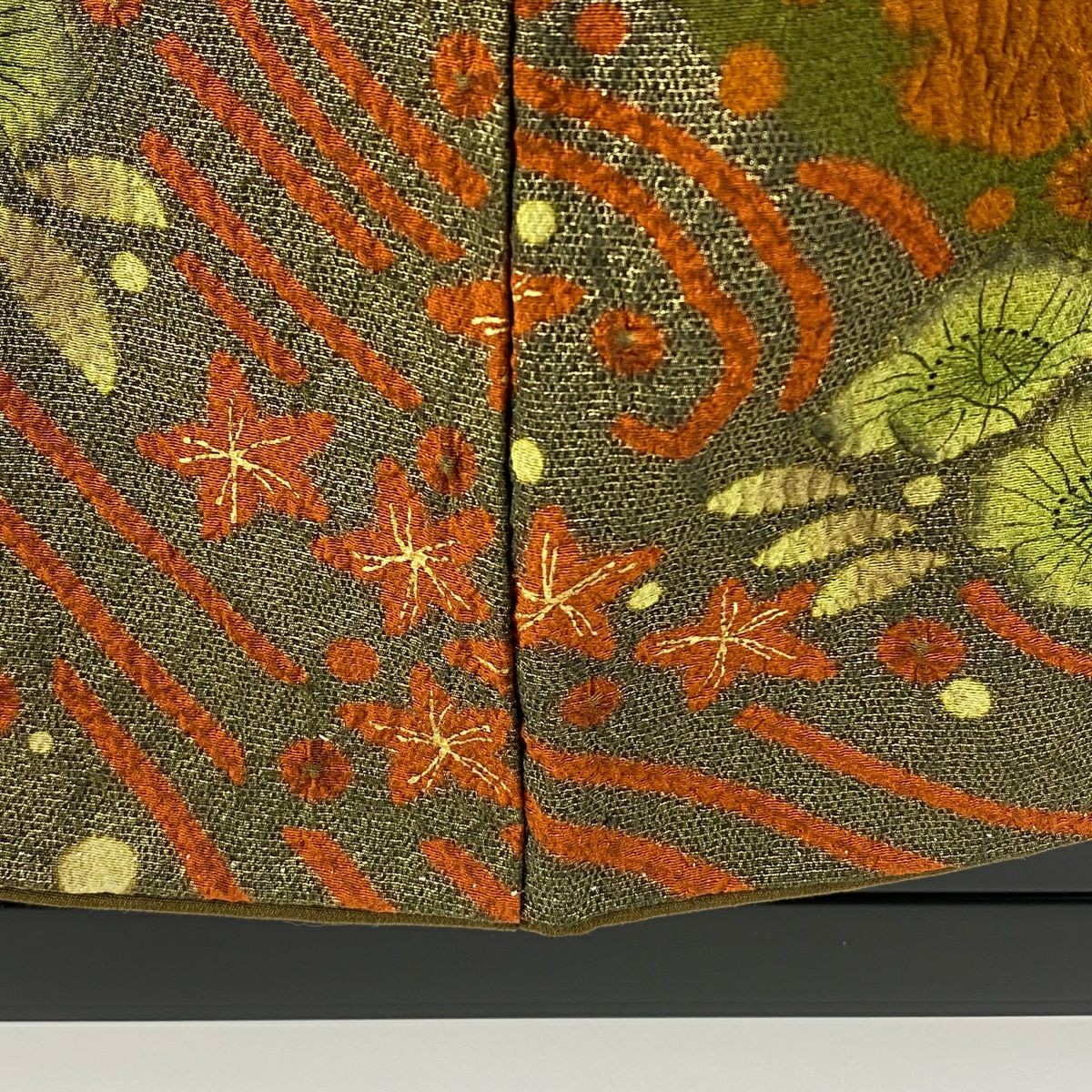 【庫存清倉】訪問服 身長153cm 袖長61cm S 雙層 滝泰 有落款 辻花染 金彩裝飾 茶 純蠶絲 逸品級