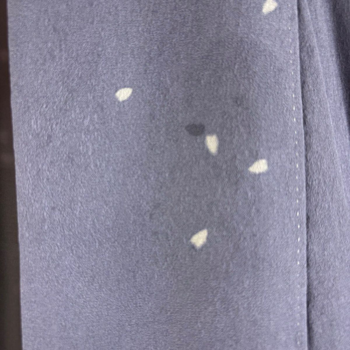 【庫存清倉】訪問服 身長162.5cm 袖長65.5cm M 雙層 滝泰 落款 花 花瓣 金彩裝飾 刺繡 紫 純蠶絲 逸品級