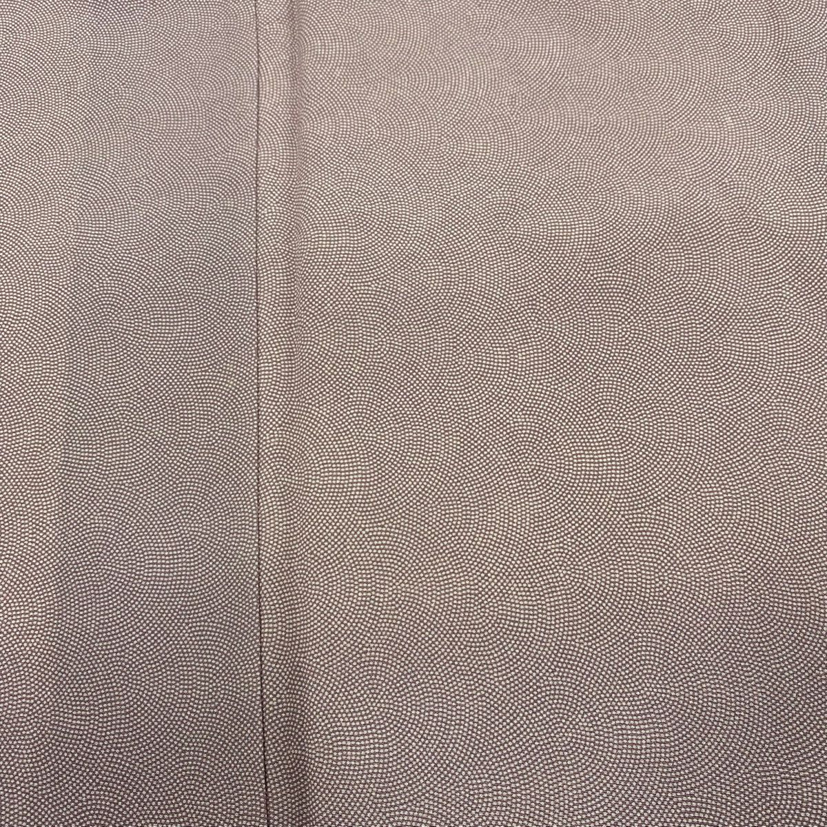 【庫存清倉】 江戶小紋 身長157cm 袖長64.5cm M 雙層 鮫 薄紫 純蠶絲 優品級
