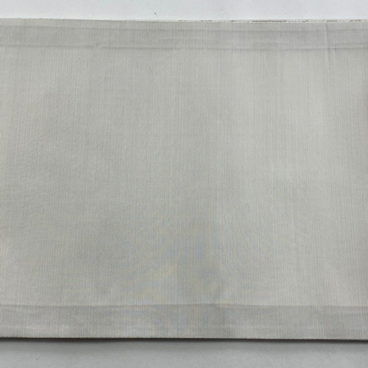 【庫存清倉】 袋帶 逸品級 華紋 雪輪青海波 切嵌 金銀線 灰白 大鼓圖案 純蠶絲