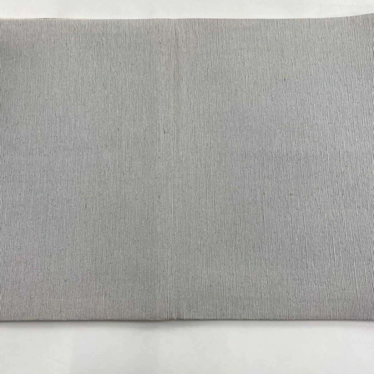 【庫存清倉】 袋帶 逸品級 狸 月 灰色 大鼓圖案 純蠶絲