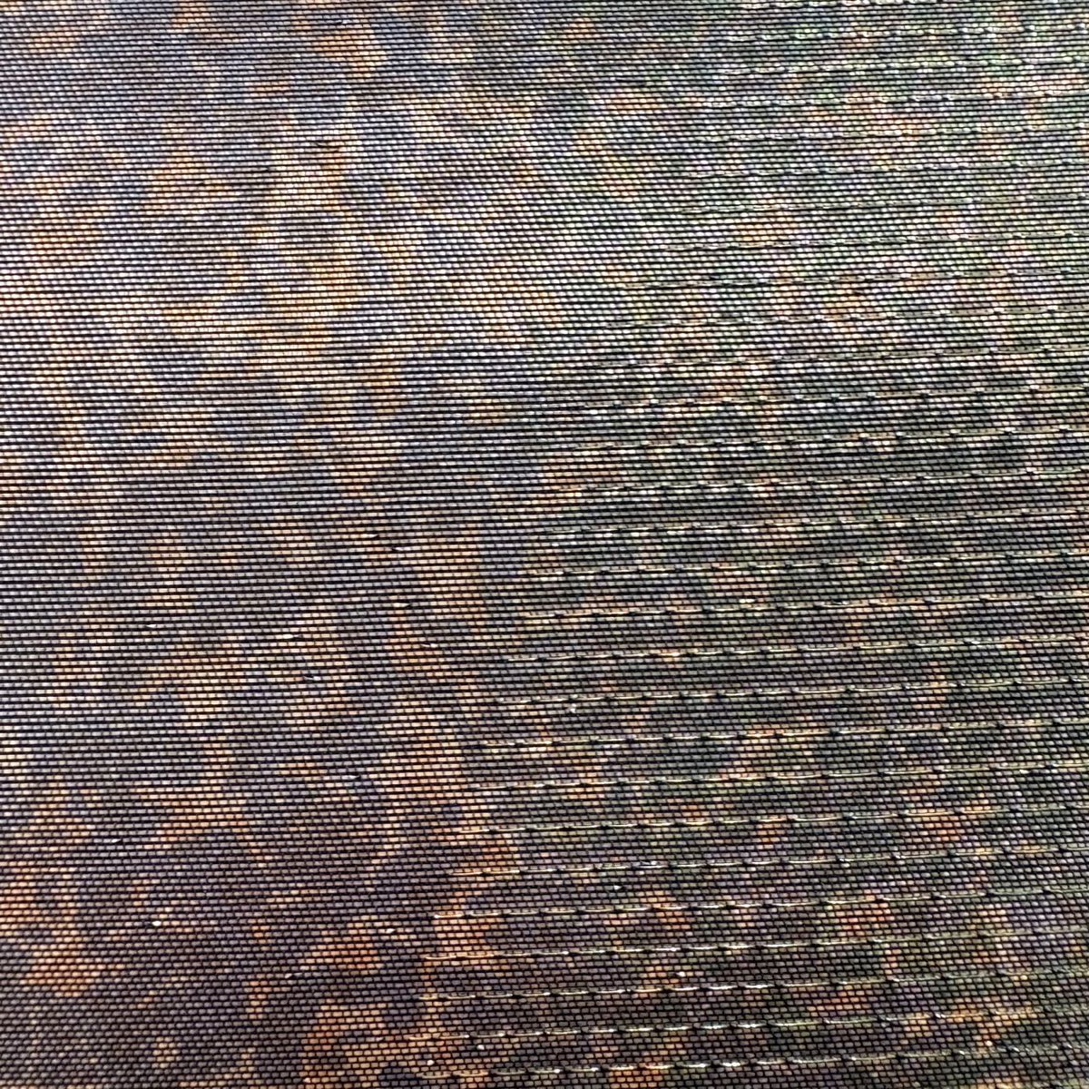 【庫存清倉】 袋帶 優品級 證書齊全 關西仕立 幾何圖案 金金箔 金絲茶 茶紫 六通 純蠶絲