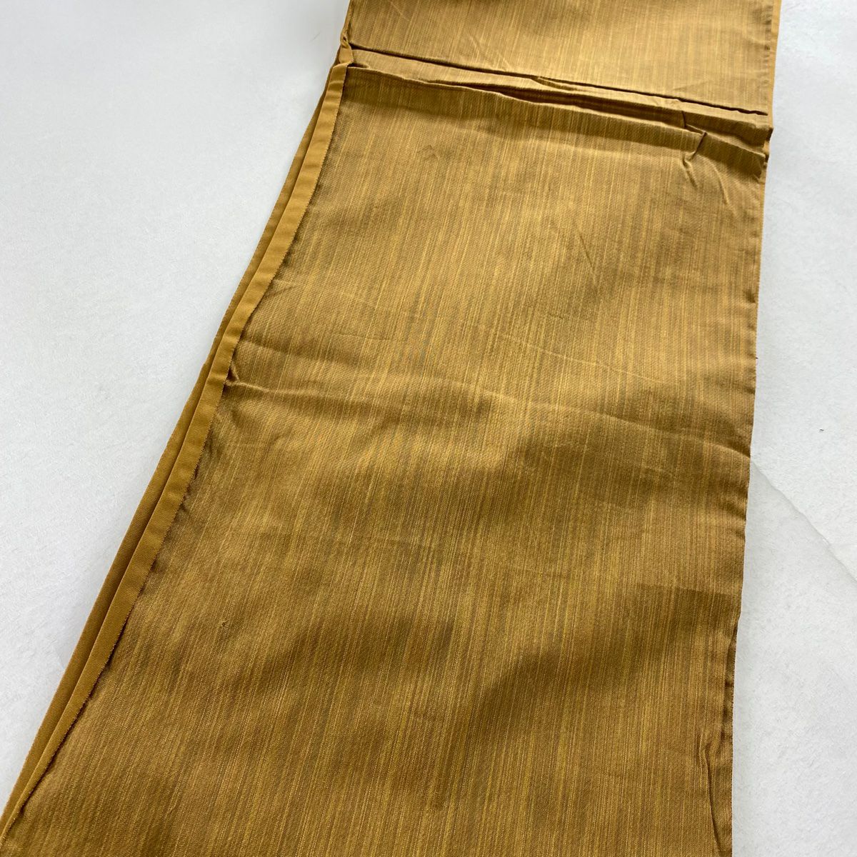 【庫存清倉】 袋帶 秀品級 能衣四季紋 菊花花 刺繡 金線 山吹茶 六通 純蠶絲