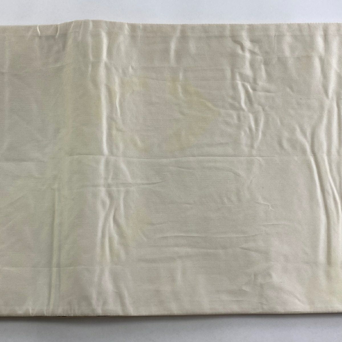 【庫存清倉】 袋帶 逸品級 河合美術織物 附落款 關西仕立 斜格子 向鳥 唐織 金金箔 粉米色 六通 純蠶絲