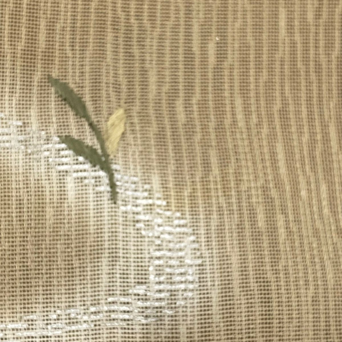 【庫存清倉】 付下 身長157cm 袖長62.5cm S 薄料 鴛鴦 流水 金銀彩 刺繡 淡茶 純蠶絲 優品級