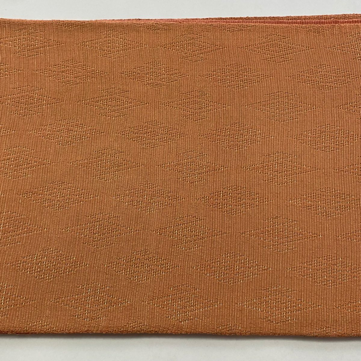 【庫存清倉】 袋帶 美品 名品級 條紋 幾何學 金絲 鮭粉色 全通 純蠶絲