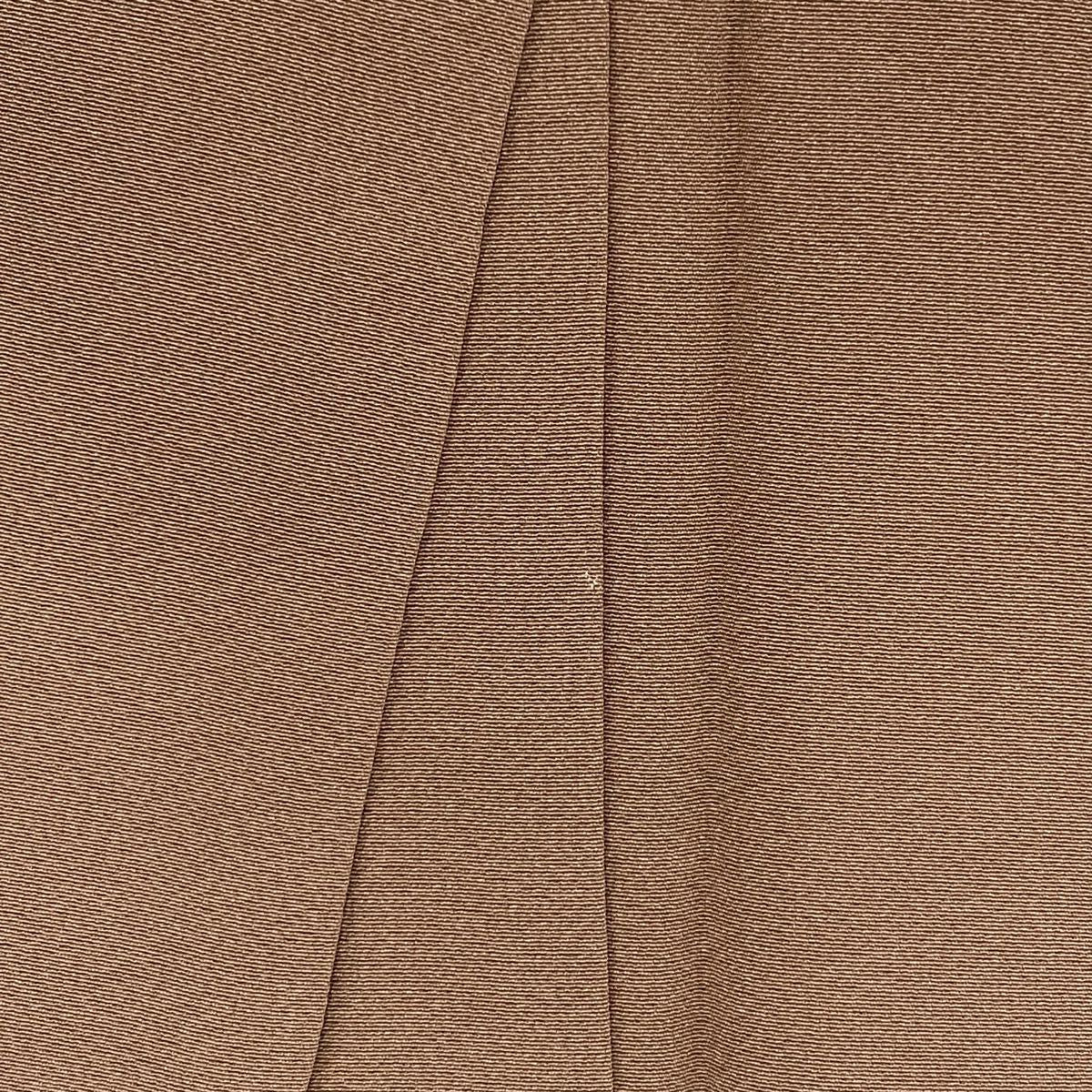 【庫存清倉】訪問服 身長160cm 袖長67cm M 雙層 文箱 松樹竹子梅花 刺繡 金線 淺小豆 純蠶絲 名品級