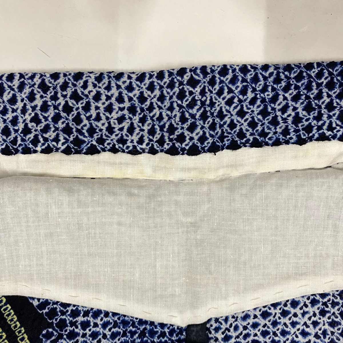 【庫存清倉】 浴衣 身長156cm 袖長62.5cm S 絞染浴衣 葉紋 深藍 純棉 名品級