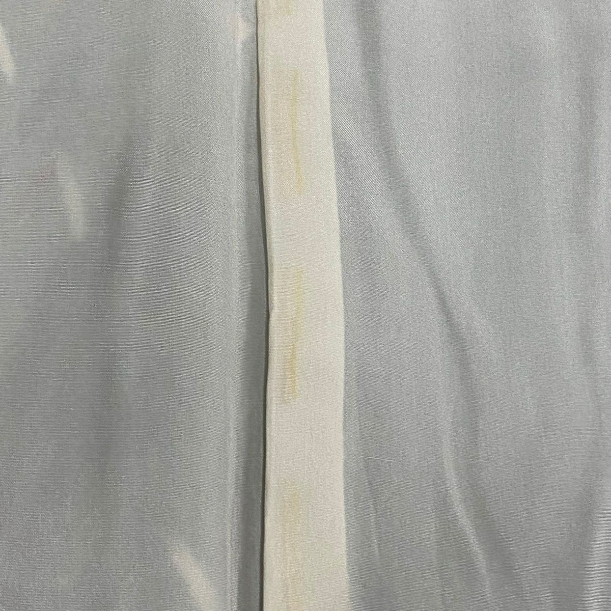 【清倉特賣】訪問服 身長151cm 袖長62cm S 雙層 落款 網干 松樹梅花 漸層 青綠 純蠶絲 優品級 一個紋