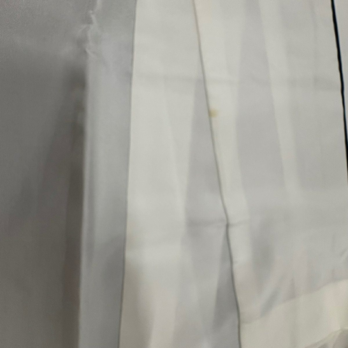 【庫存清倉】 付下 身長159cm 袖長62cm S 雙層 破損色紙 草花紋紋 金彩裝飾 深綠 純蠶絲 優品級