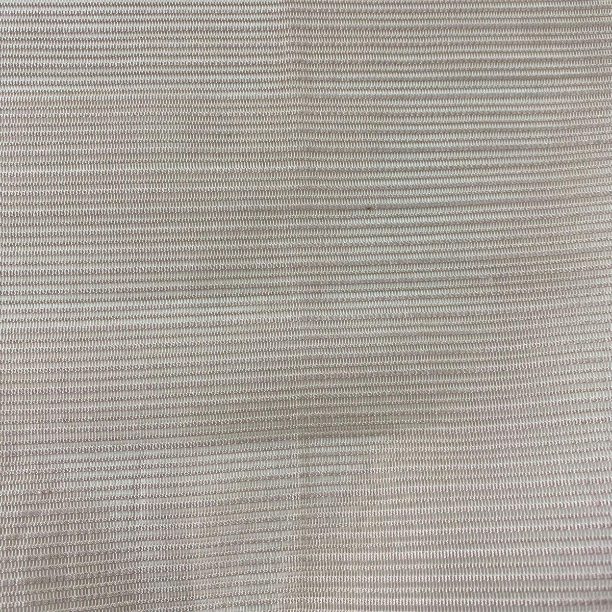 【庫存清倉】 名古屋帶 優品級 夏帶 絽 八寸名古屋帶 松樹葉仕立 雙層 薄粉色 純蠶絲