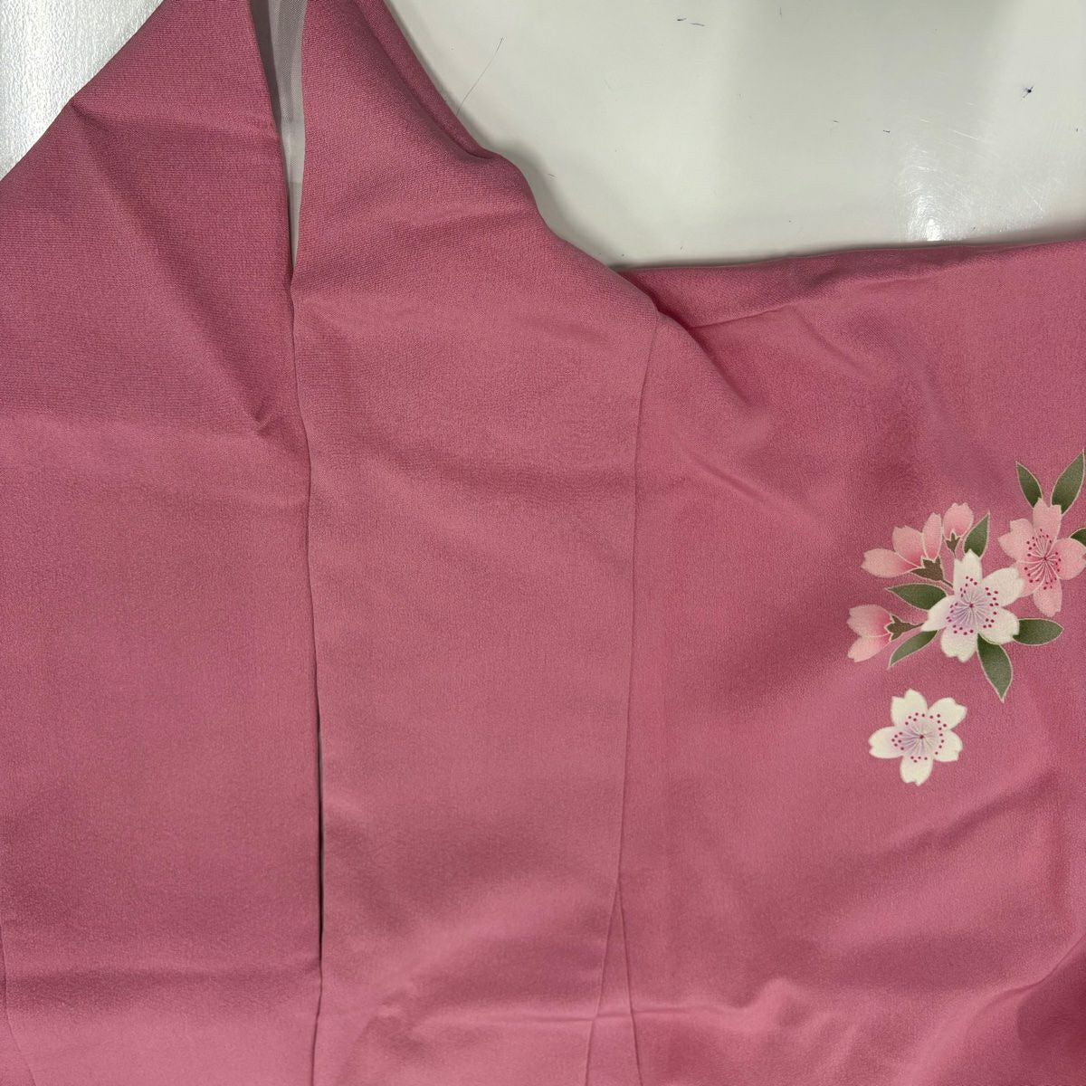 【庫存清倉】振袖禮服 身長172.5cm 袖長68.5cm L 雙層 櫻花染漸變粉色 純蠶絲 名品級