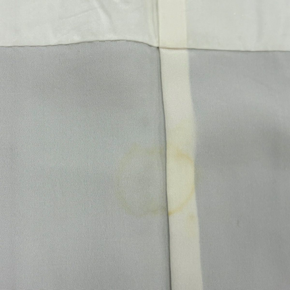 付下 身長157cm 袖長63.5cm S 雙層 天目染 松樹竹子梅花 刺繡 金銀彩 茶綠 純蠶絲 秀品級
