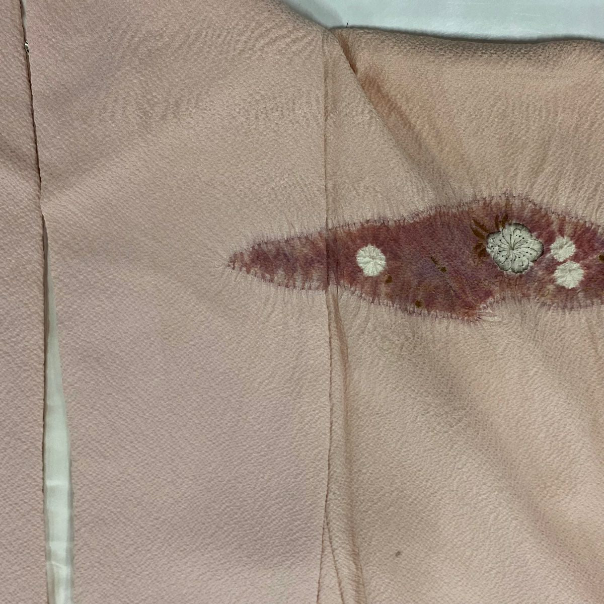 【庫存清倉】訪問服 身長155.5cm 袖長63cm S 雙層 滝泰 有落款 辻花染 霞 金彩裝飾 漸層 粉紅 純蠶絲 名品級
