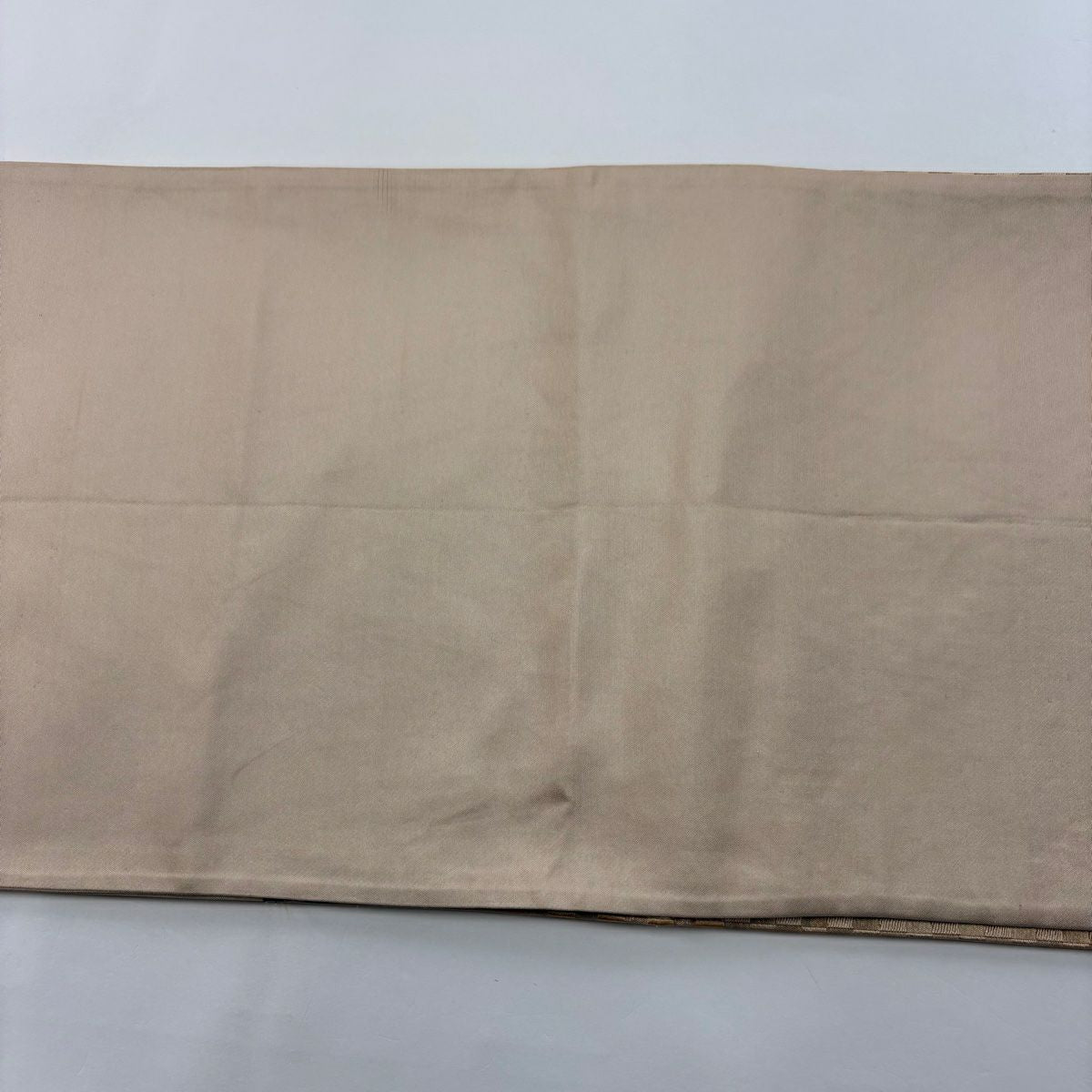 【庫存清倉】 袋帶 美品 名品級 河村織物 有落款 道長取 市松樹 金金箔 米色 六通 純蠶絲