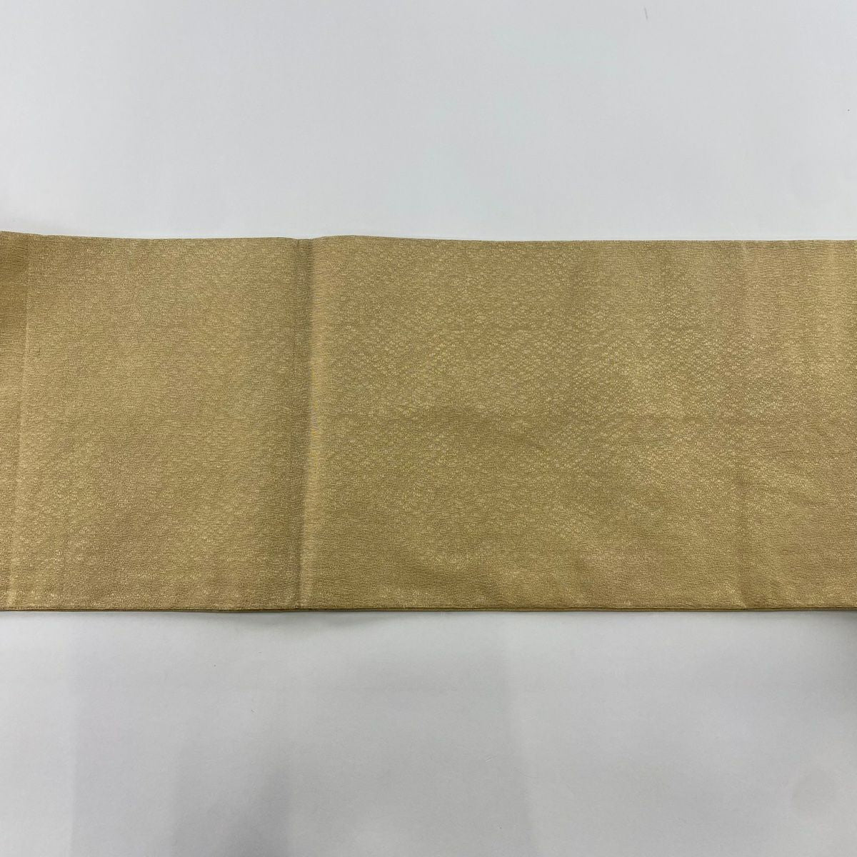 袋帶 秀品級 華紋 草花紋紋 金絲 金金箔 米色 大鼓圖案 純蠶絲