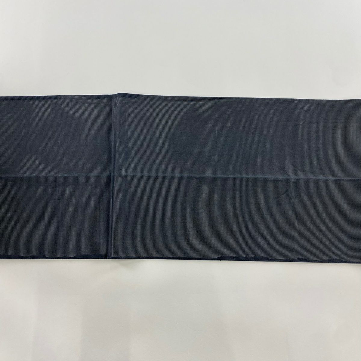 袋帶 秀品級 夏帶 流水 幾何學 金金箔 墨 深色 六通 純蠶絲