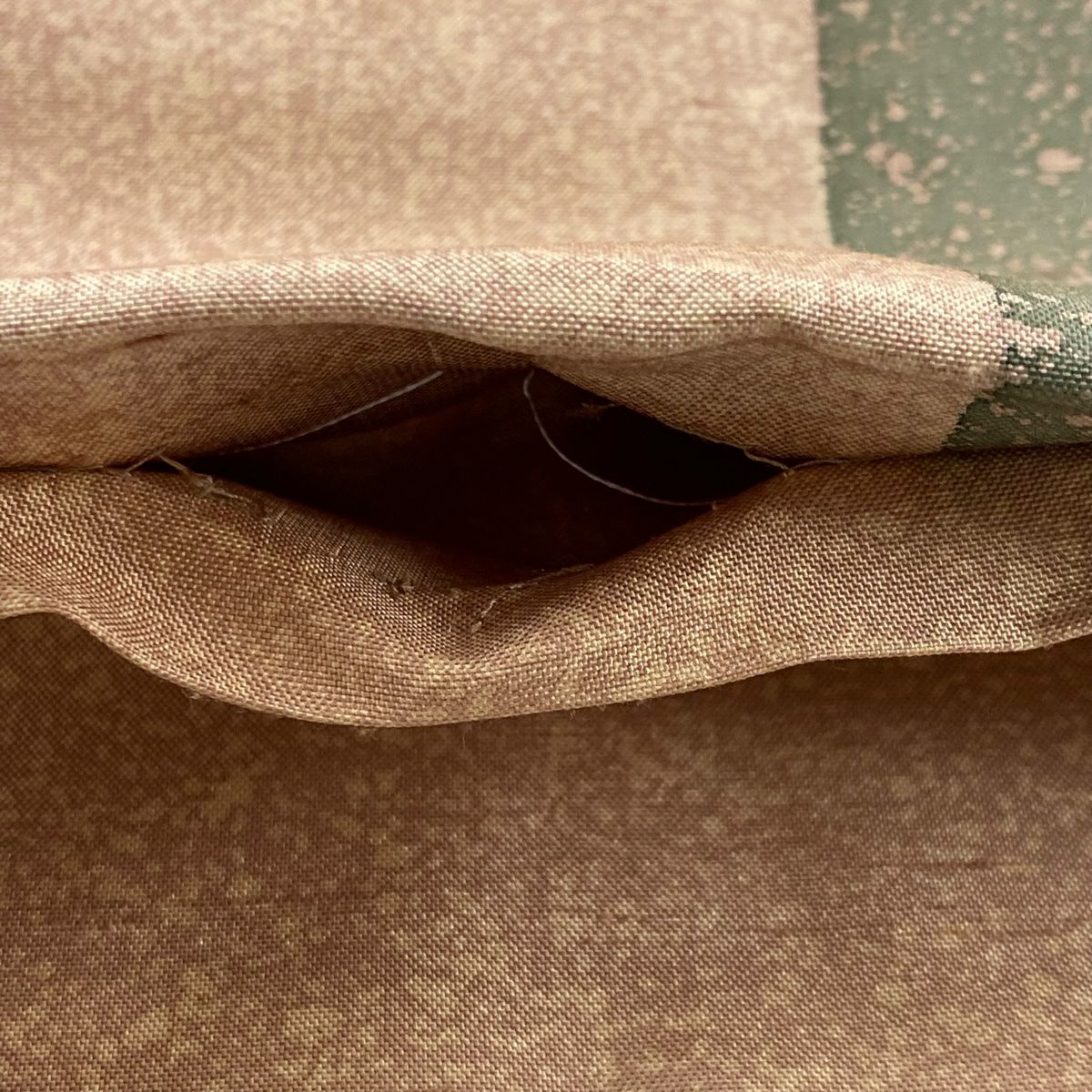 袋帶 美品 秀品級 紬織織 枝葉 幾何學 薄茶 金銀彩 正蠶絲