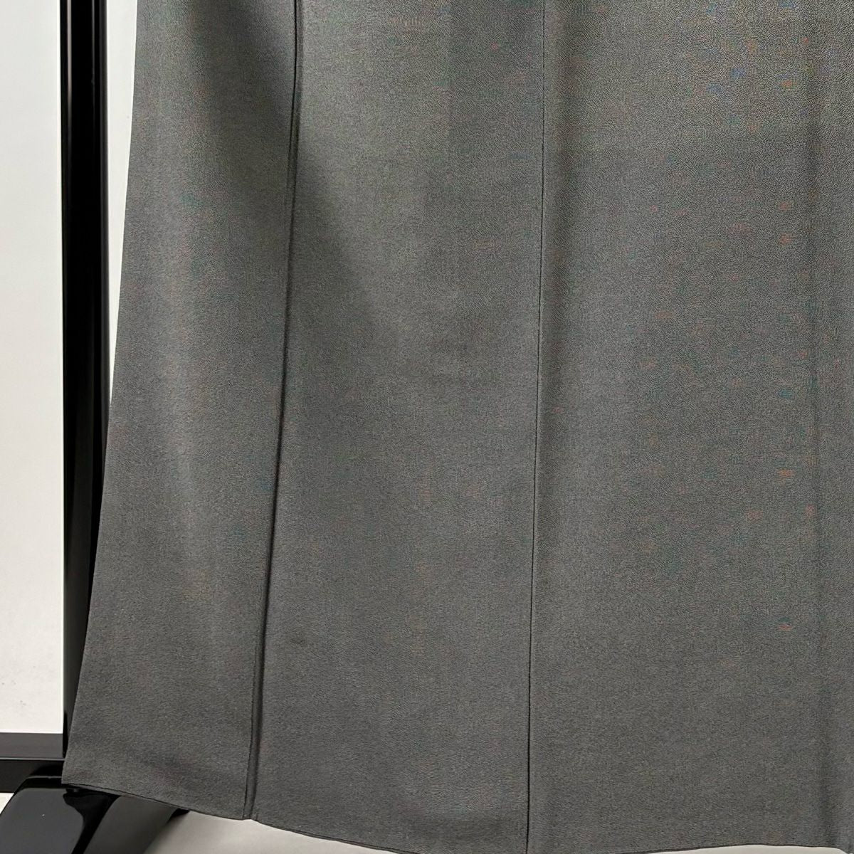 【庫存清倉】 江戶小紋 身長162.5cm 袖長65cm M 雙層 鮫 黑灰 純蠶絲 名品級