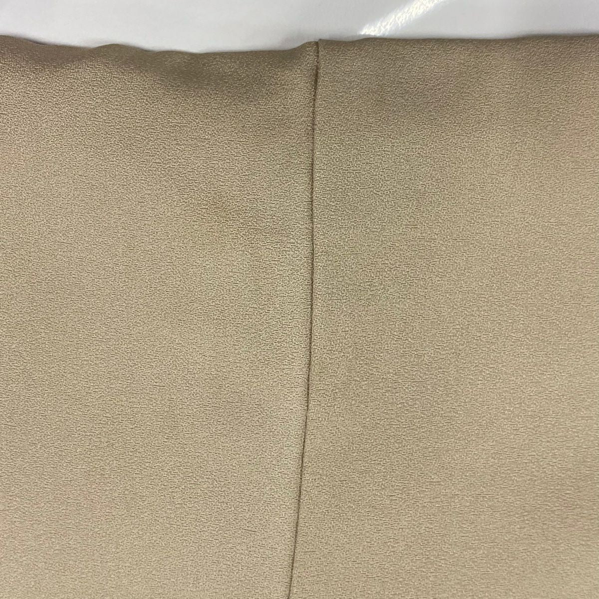 訪問服 身長165.5cm 袖長65cm M 雙層 百貫達雄 落款あり 菊花 橘花 金銀彩 淺茶 純蠶絲 名品級