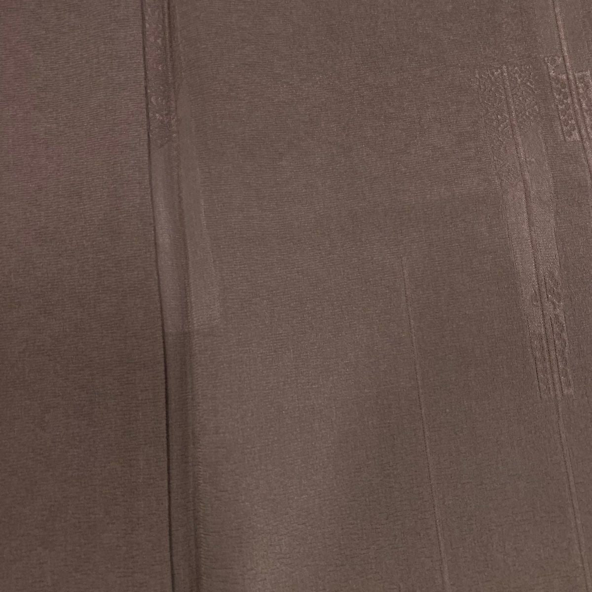 付下 身長151.5cm 袖長62cm S 雙層 幾何學 金糸 漸層 灰紫 純蠶絲 優品級 三つ紋