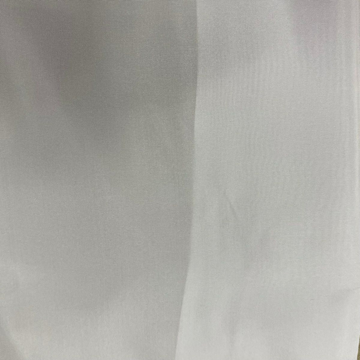 付下 身長155cm 袖長61.5cm S 雙層 落款有 枝花 草花紋 染分 ぼかし 淡黃土 純蠶絲 秀品級 一個紋