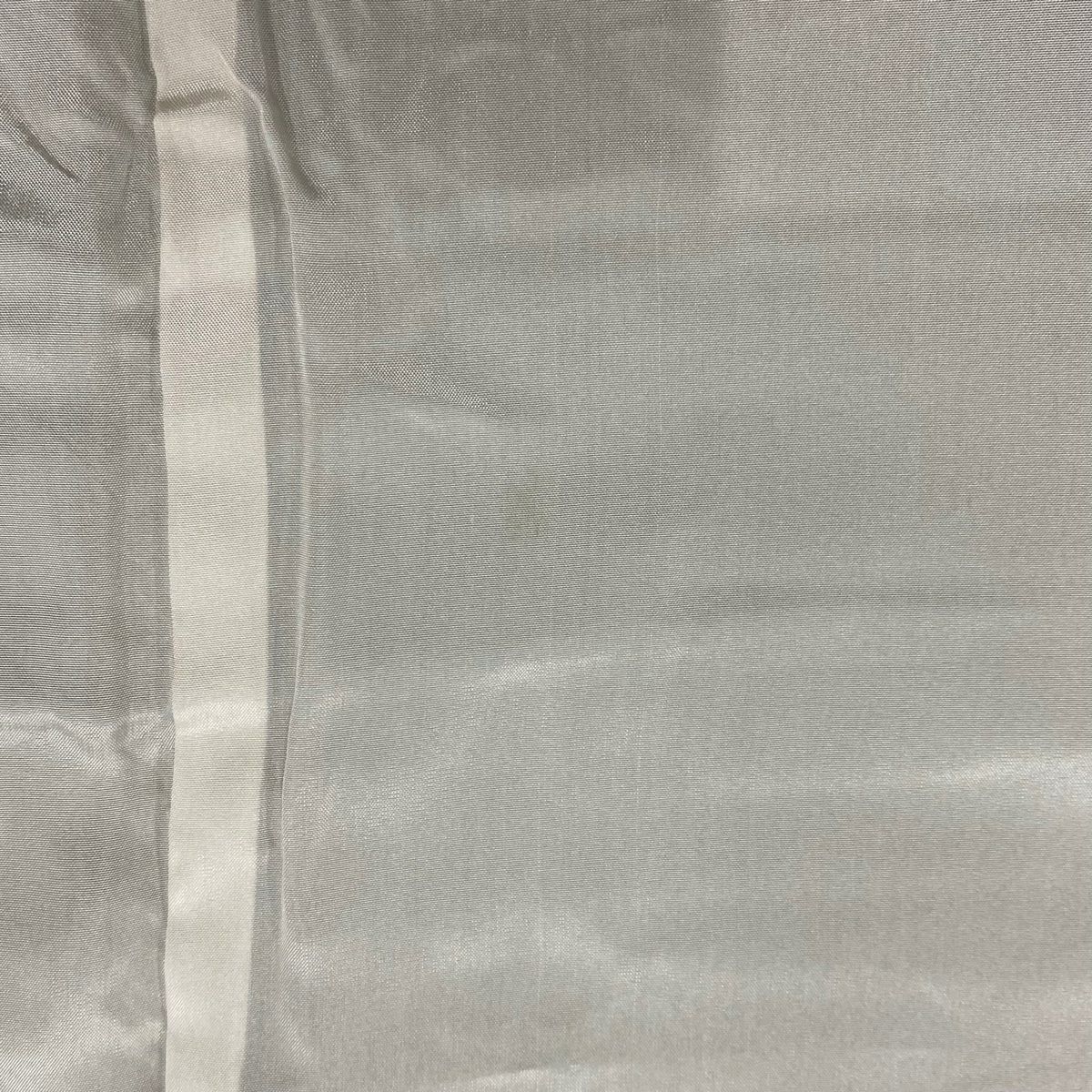付下 身長162.5cm 袖長64.5cm M 雙層 花籠 桔梗 刺繡 金線 灰綠 純蠶絲 優品級