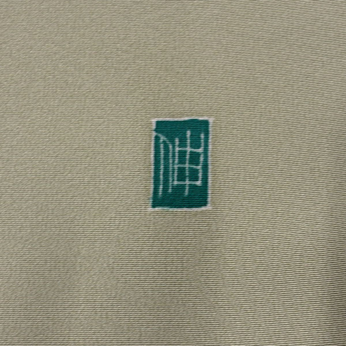 【庫存清倉】 留袖禮服禮服 身長155.5cm 袖長63cm S 雙層 加賀友禪 杉浦伸 落款あり 松樹枝花 漸層 抹茶 純蠶絲 名品級 一個紋