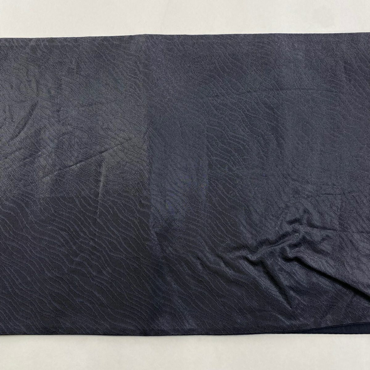 袋帶 美品 秀品級 松樹竹子梅花 樱花 唐織 金金箔 青灰 深藍色 六通 純蠶絲