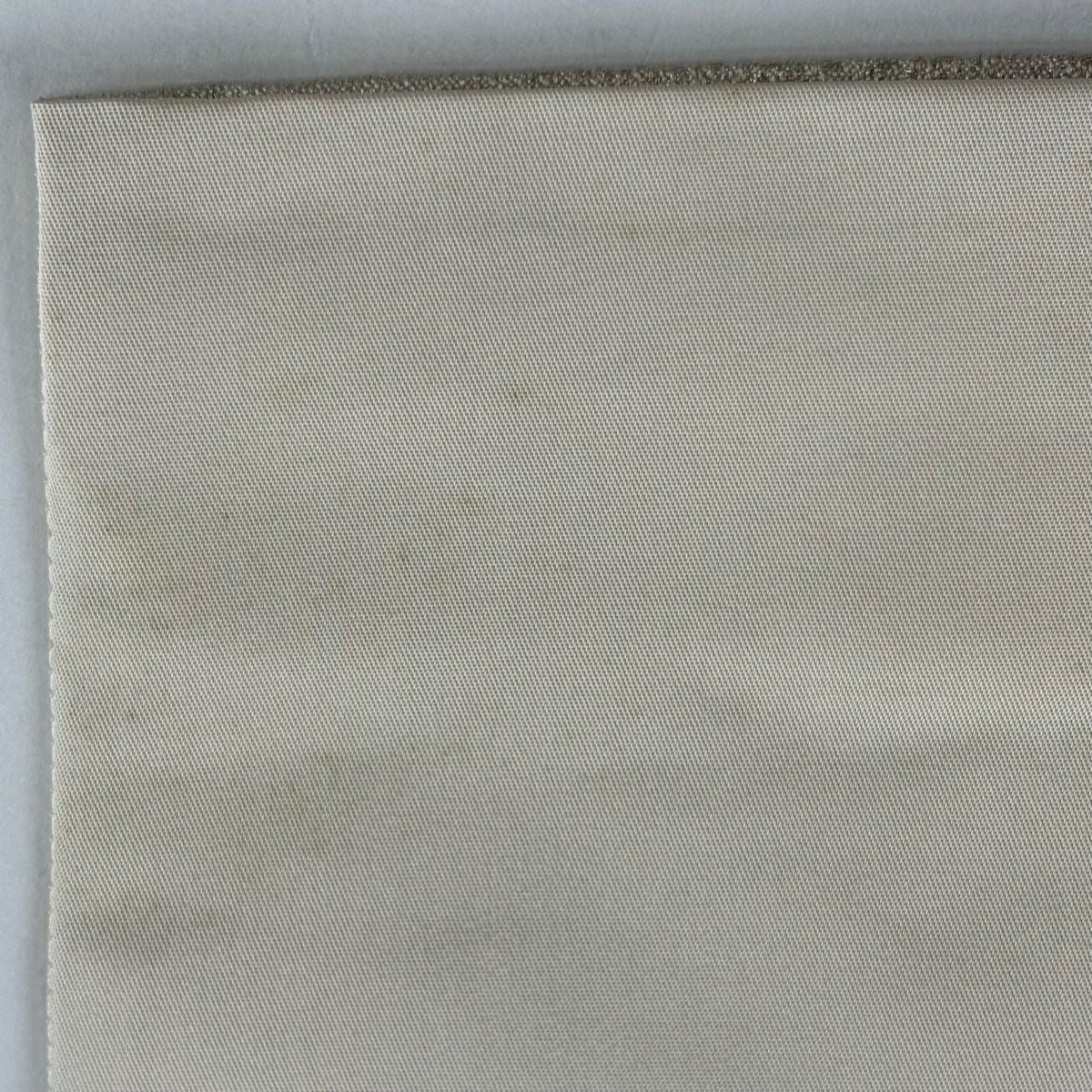 袋帶 美品 秀品級 草花紋紋 和樂器 金銀彩 金金箔 米色 六通 純蠶絲