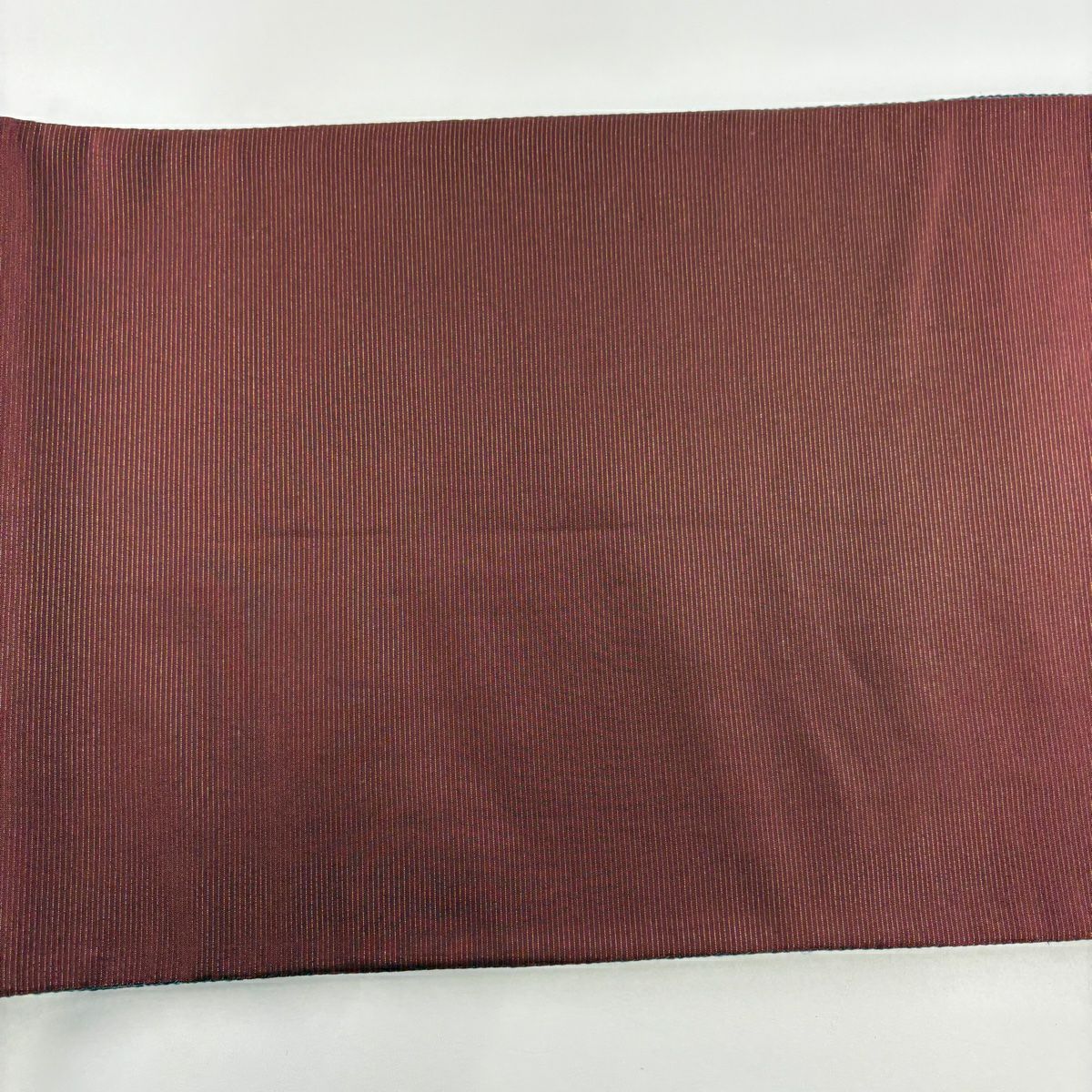 袋帶 美品 秀品級 幾何學 金絲 茶綠 全通 純蠶絲