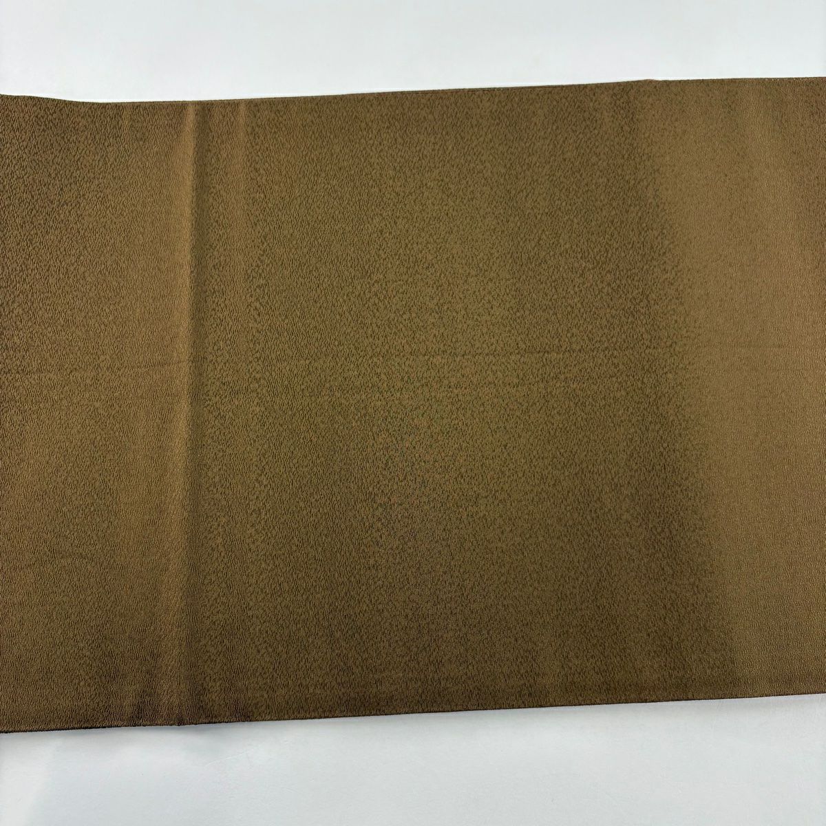 袋帶 美品 秀品級 條紋 幾何學 山吹茶 純蠶絲
