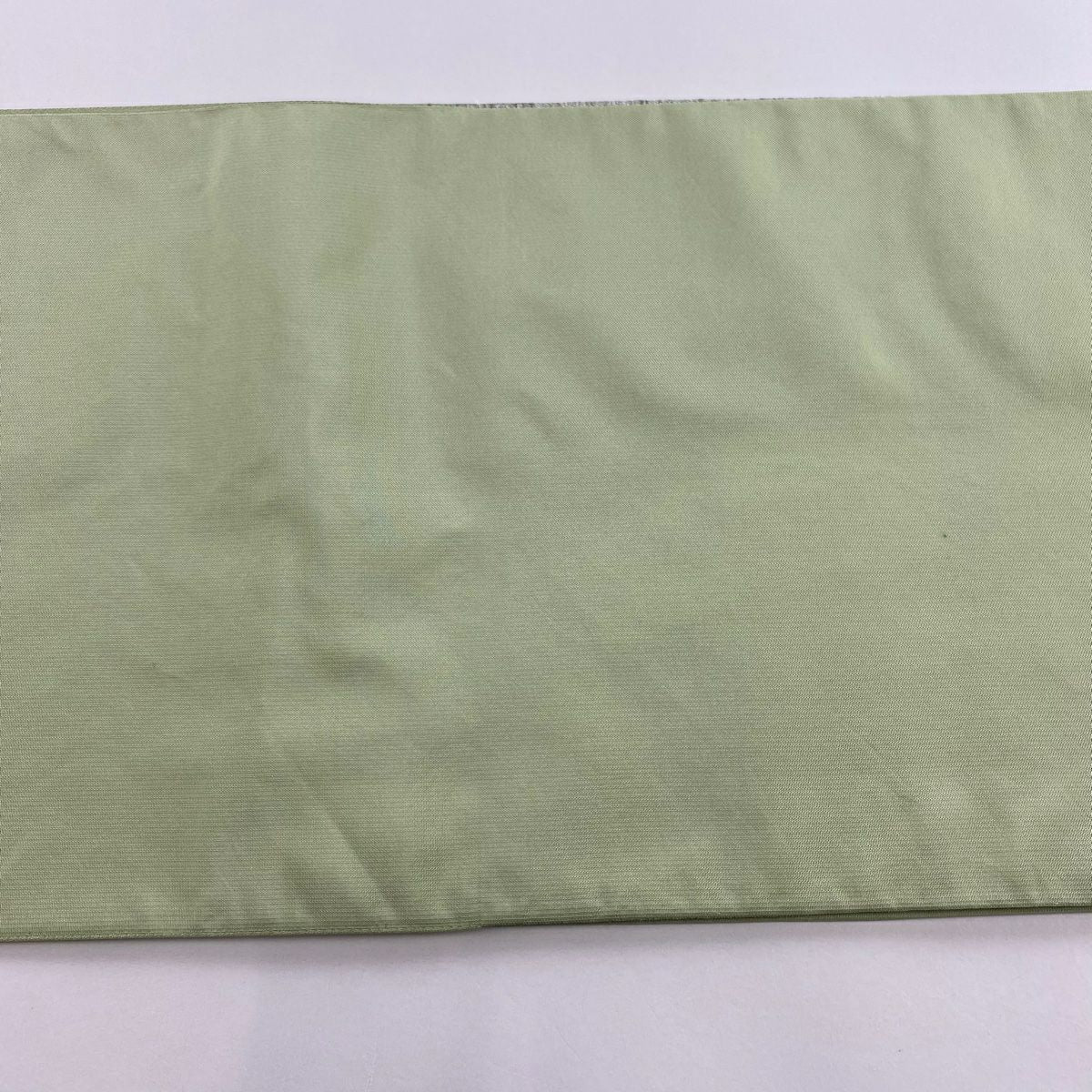 袋帶 美品 逸品級 川島織物 落款 菊花 花雲紋 金銀線 金金箔 淺綠 六通 純蠶絲