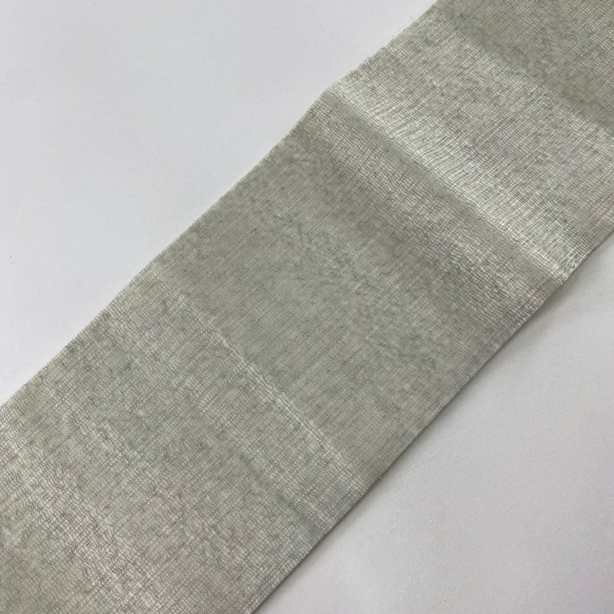 名古屋帶 逸品級 螢火蟲 葉子 灰綠 純蠶絲