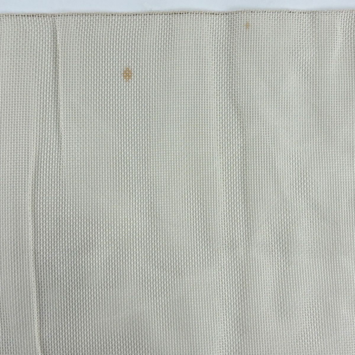 袋帶 秀品級 夏帶 花丸紋 露芝 金金箔 米色 お太鼓圖案 純蠶絲