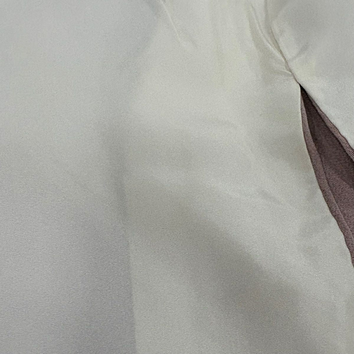 付下 身長150.5cm 袖長66.5cm M 雙層 落款 草花紋紋 粉米色 純蠶絲 名品級