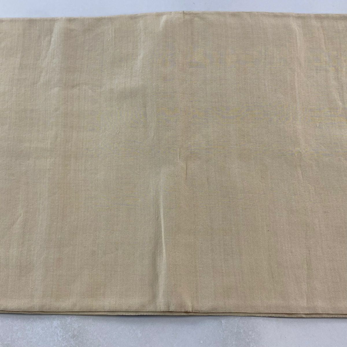 袋帶 逸品級 御所風景 笠松樹 金絲 綴織 米色 大鼓圖案 純蠶絲