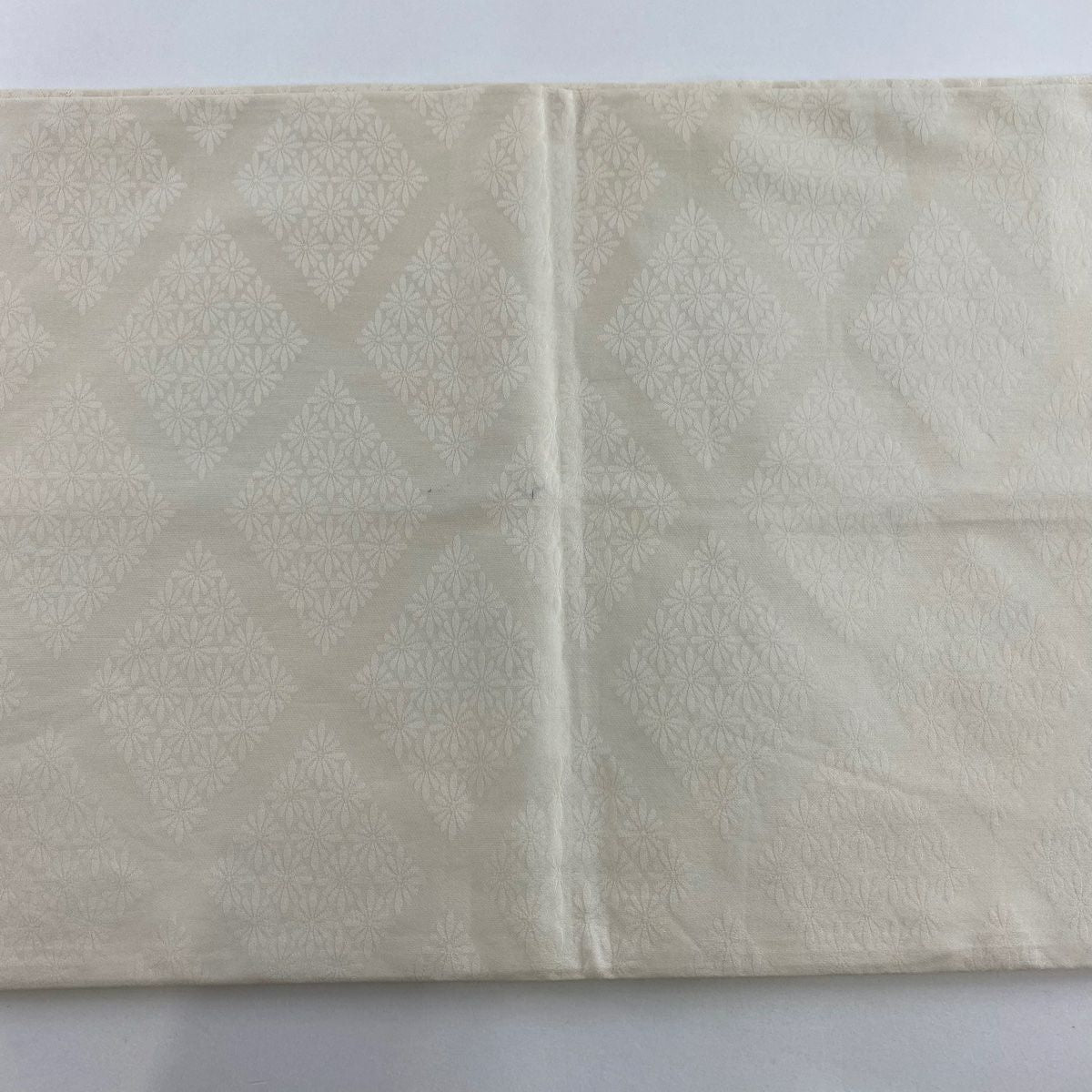 袋帶 逸品級 松樹竹子梅花 唐織 草木染 灰白 六通 純蠶絲