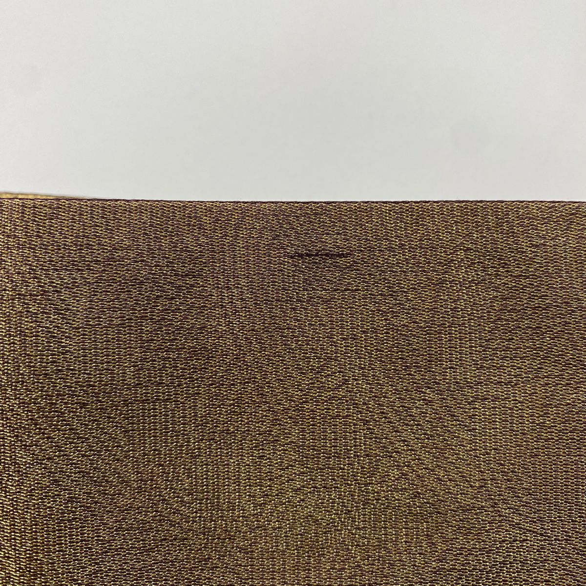 【美品】 袋帶 秀品級 金色 六通 純蠶絲