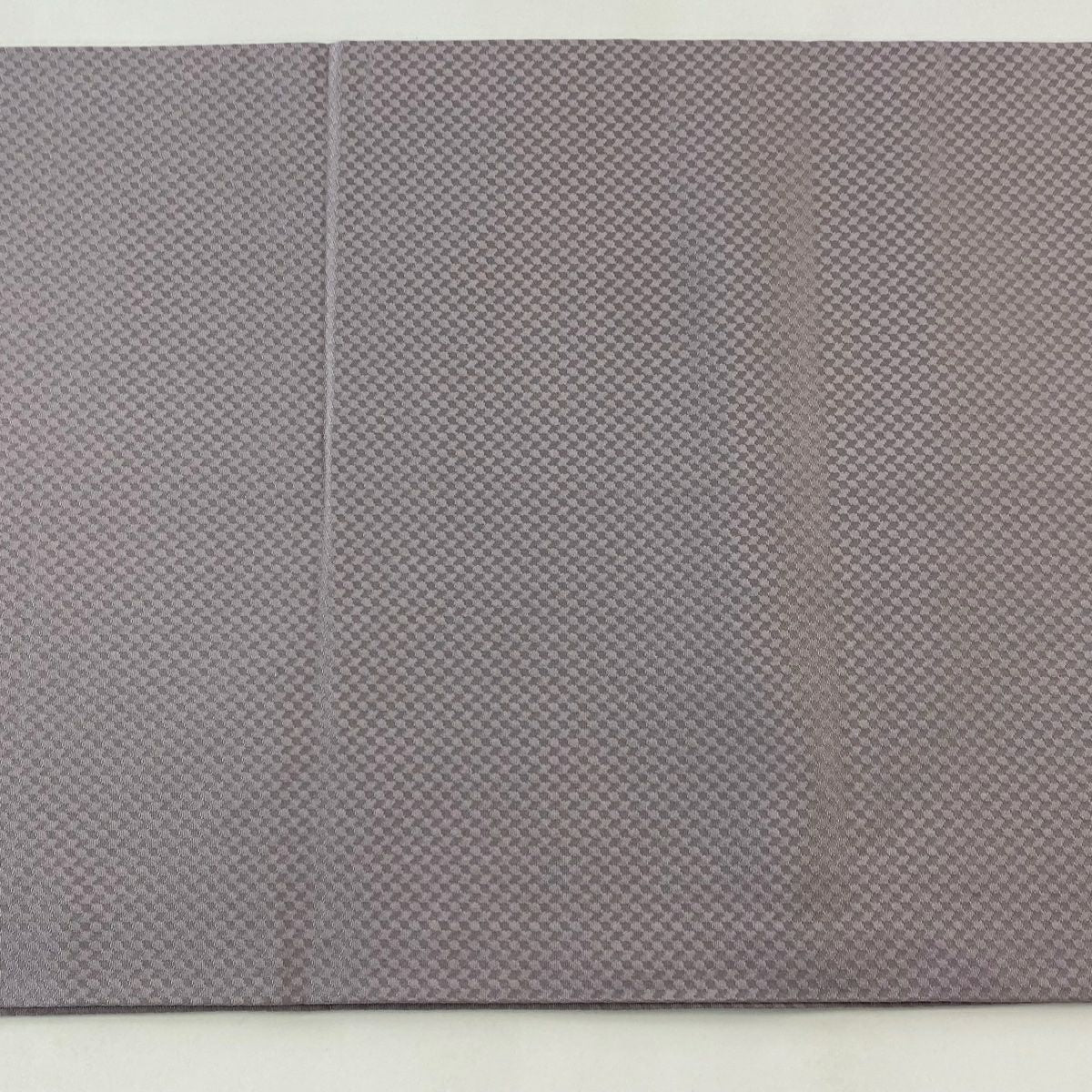 開口名古屋帶 優品級 幾何圖案 金金箔 刺繡 灰紫 純蠶絲