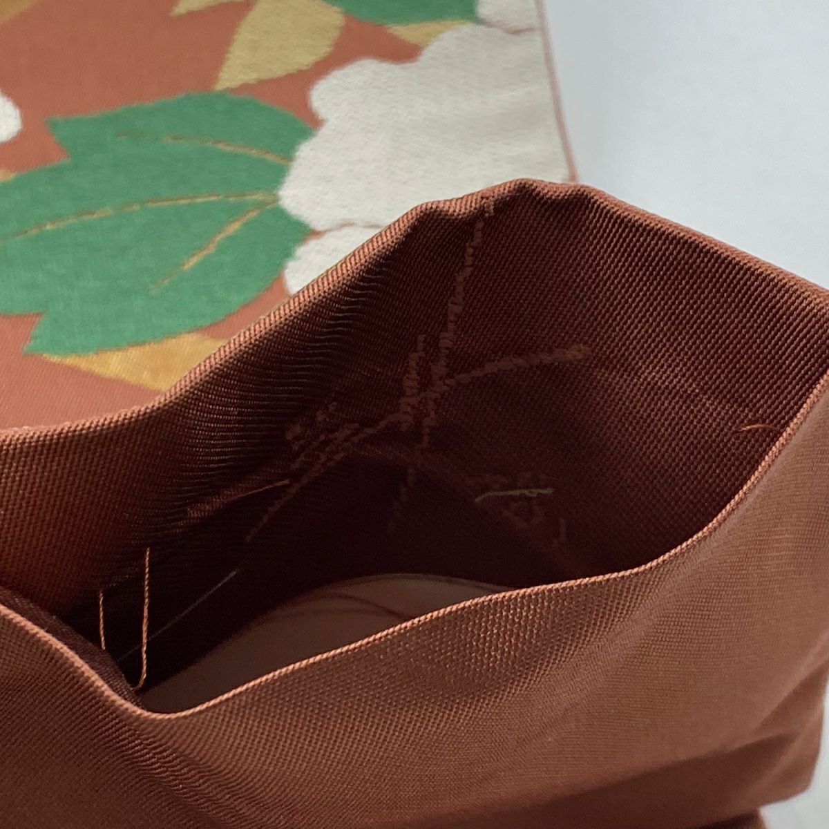 袋帶 逸品級 辻村ジュサブロー 落款あり 關西裁縫 櫻 松樹皮菱 茶 六通 純蠶絲